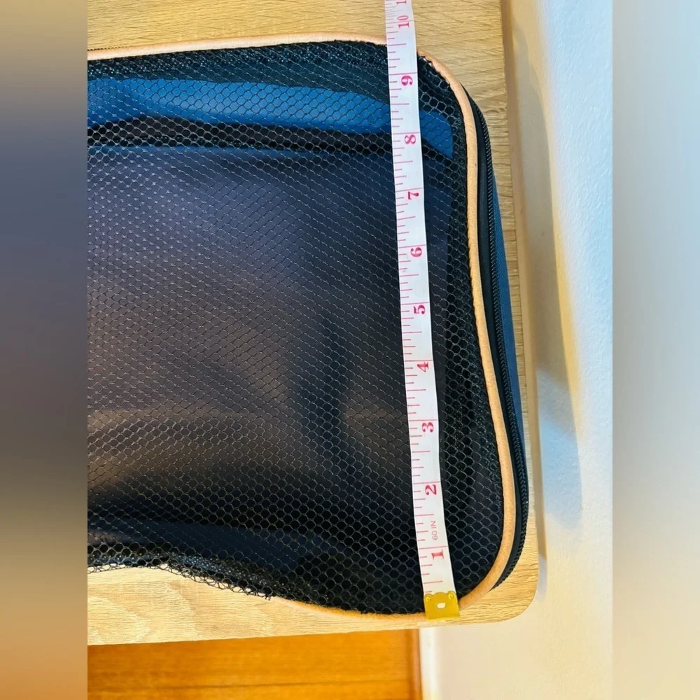 Blue Canvas Travel Totes Organizers Set